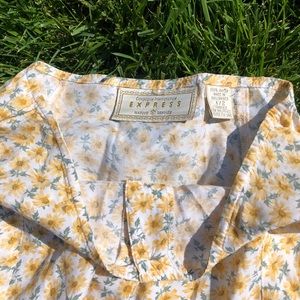 90s Summer Sunflower Mini Skirt